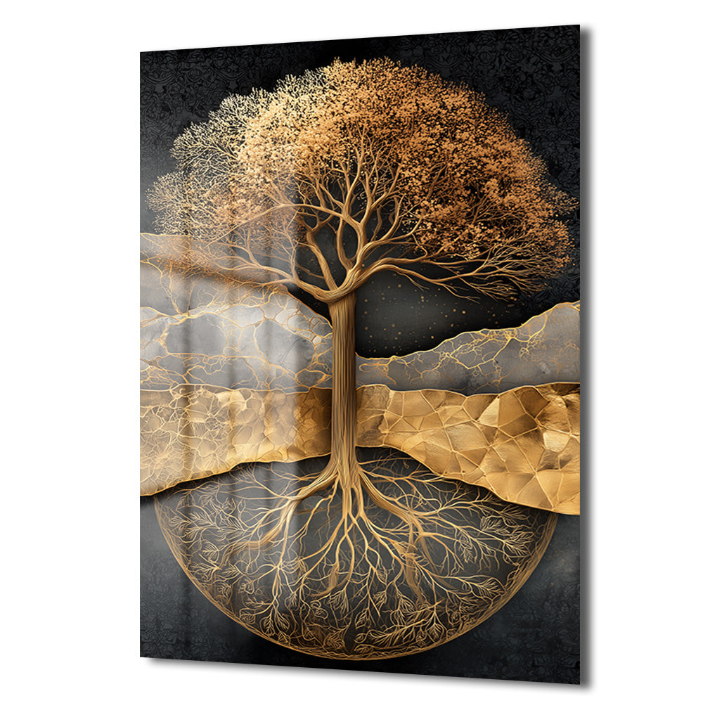 DEKORATİF DİKEY CAM TABLO - TT3489