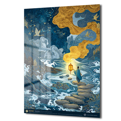 DEKORATİF DİKEY CAM TABLO - TT3492