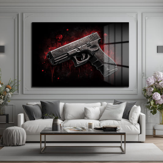 DEKORATİF YATAY CAM TABLO - TT3213