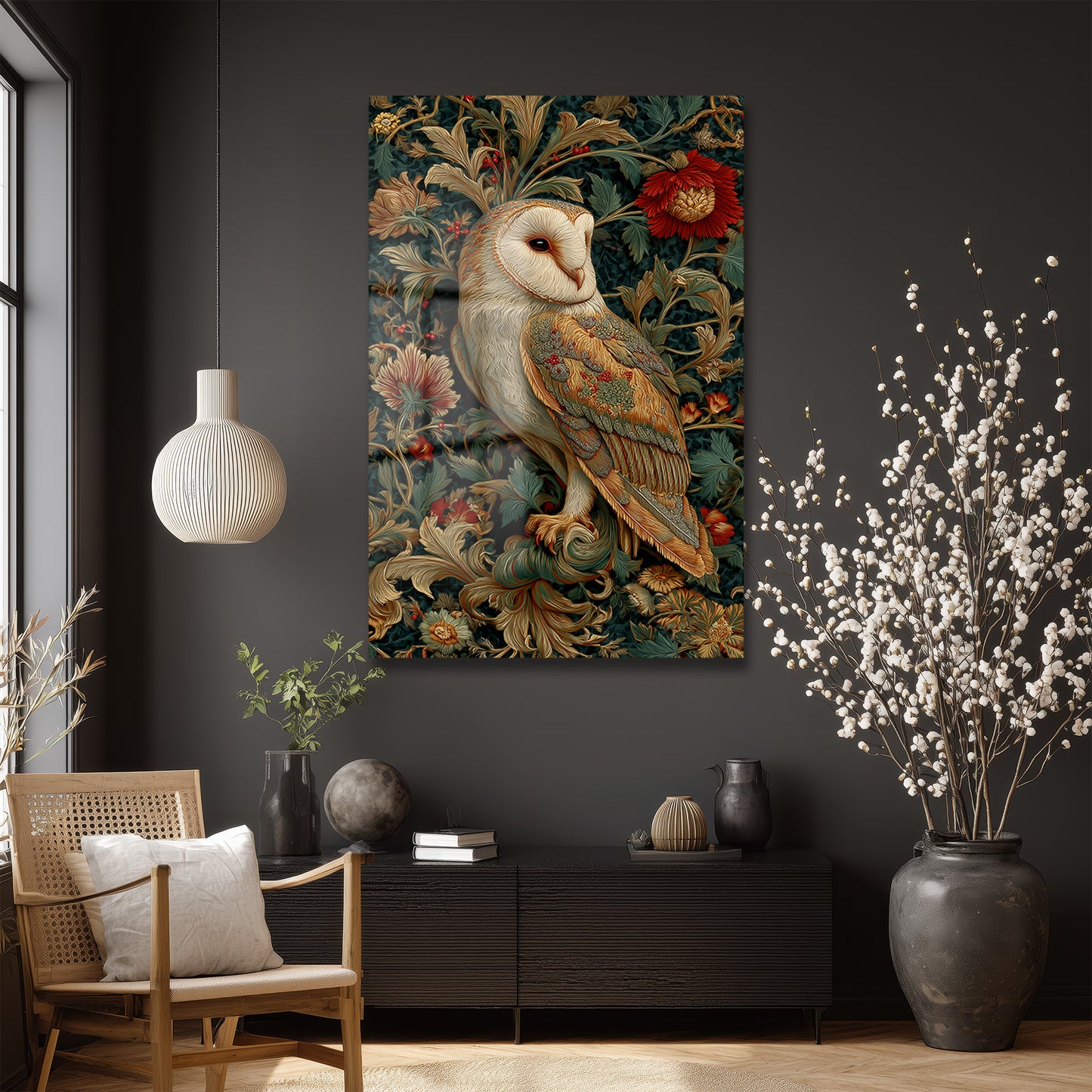 DEKORATİF DİKEY CAM TABLO - TT3476