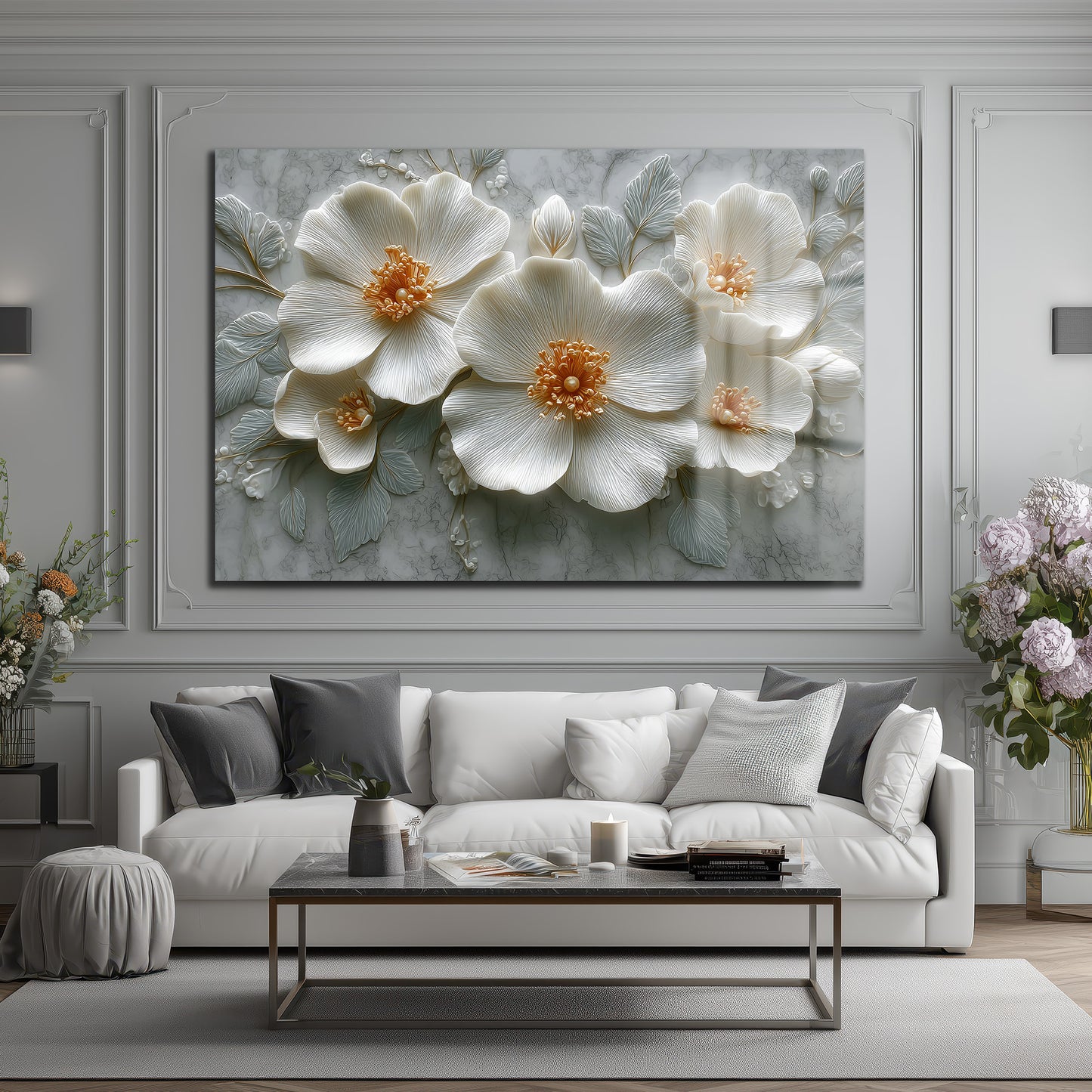 DEKORATİF YATAY CAM TABLO - TT3214