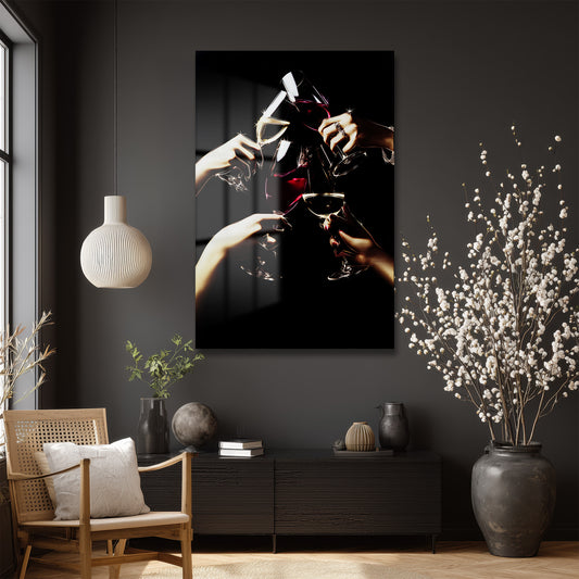 DEKORATİF DİKEY CAM TABLO - TT3345