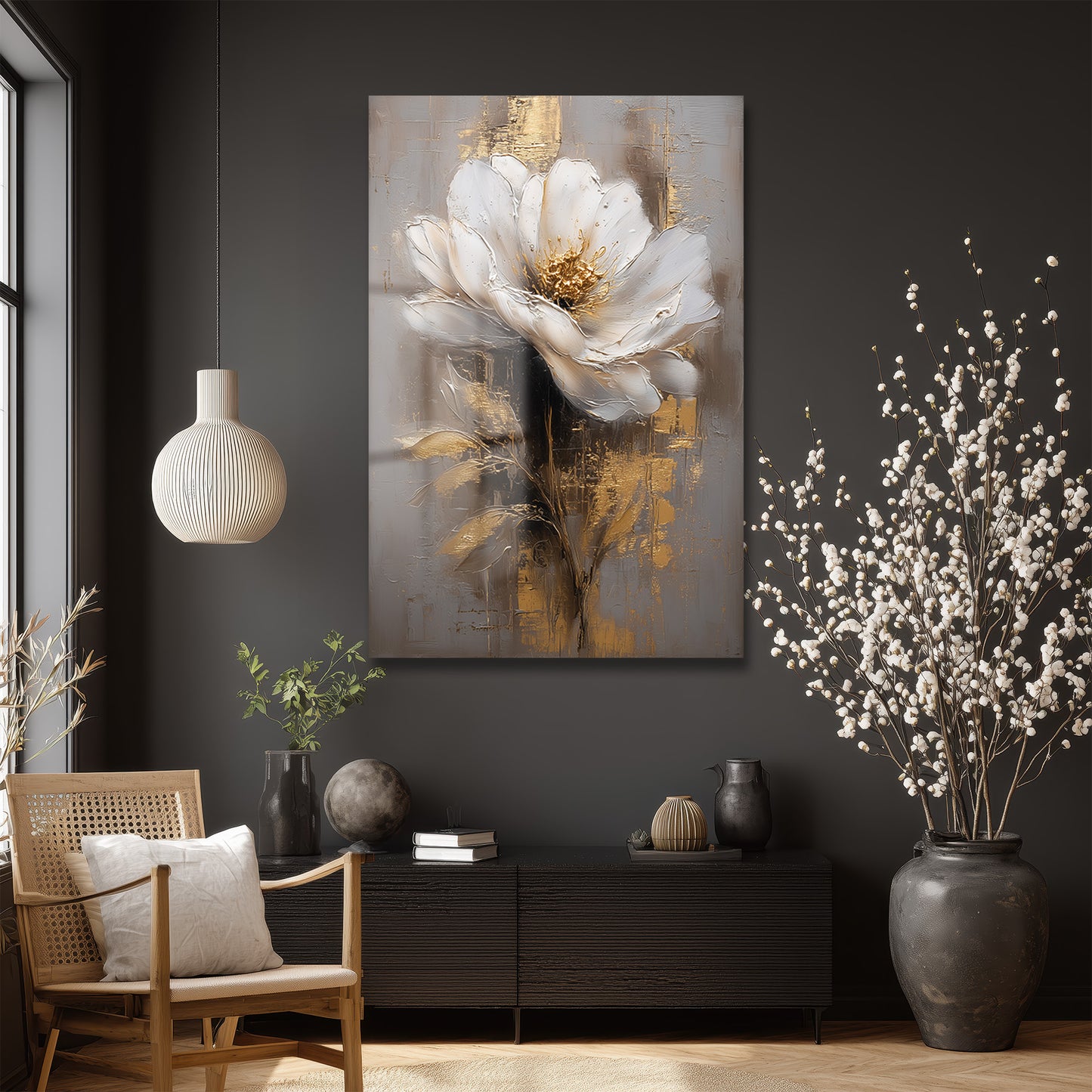 DEKORATİF DİKEY CAM TABLO - TT3405