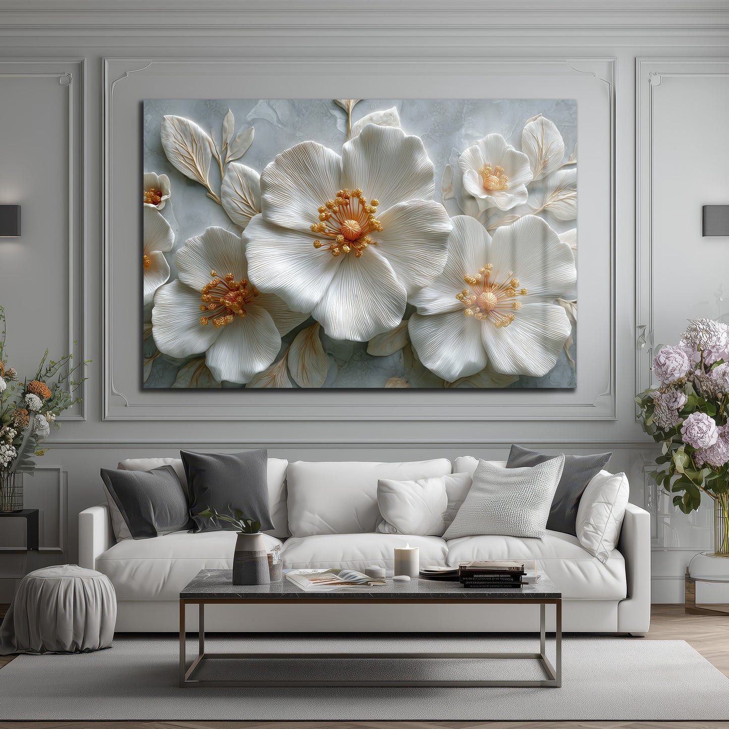 DEKORATİF YATAY CAM TABLO - TT3215