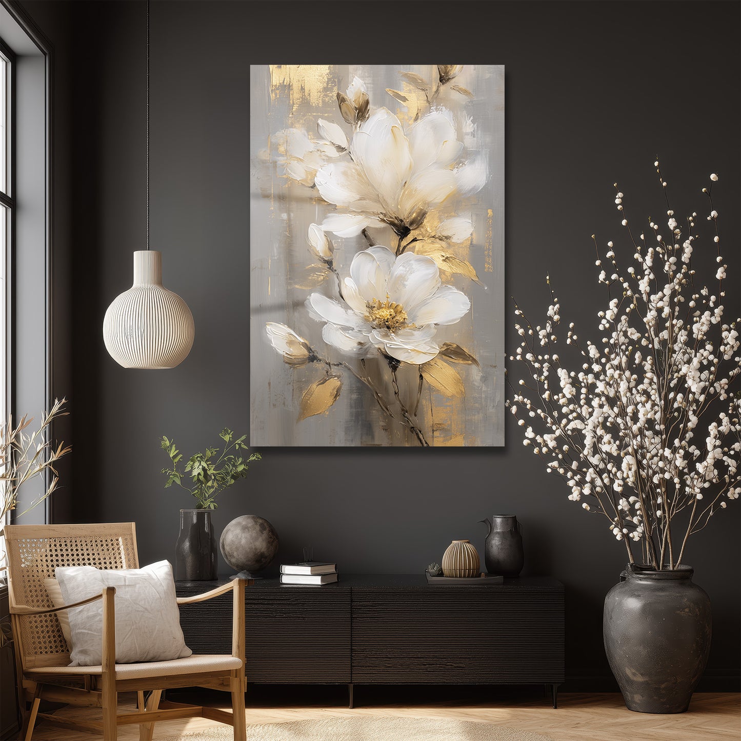 DEKORATİF DİKEY CAM TABLO - TT3406