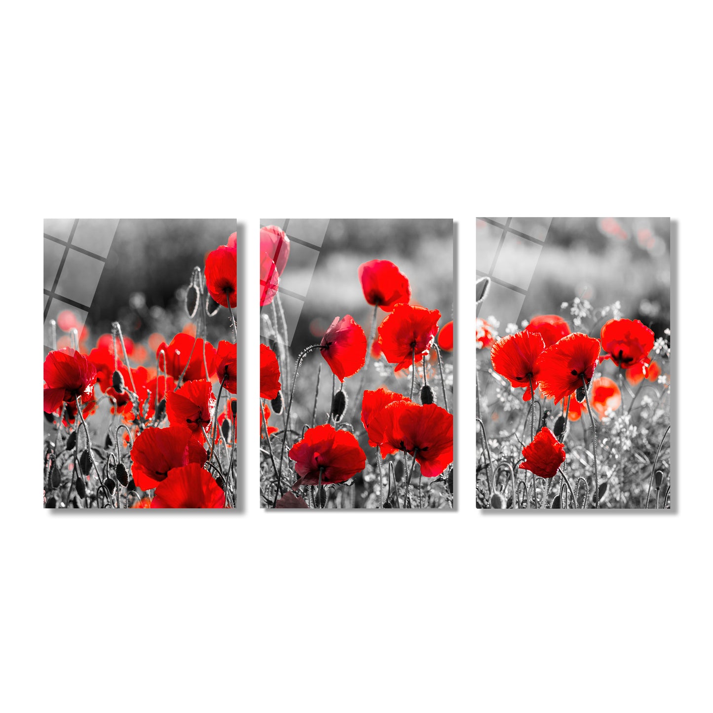 ÜÇLÜ DİKEY CAM TABLO SETİ - TT4072