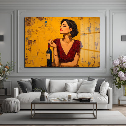 DEKORATİF YATAY CAM TABLO - TT3216