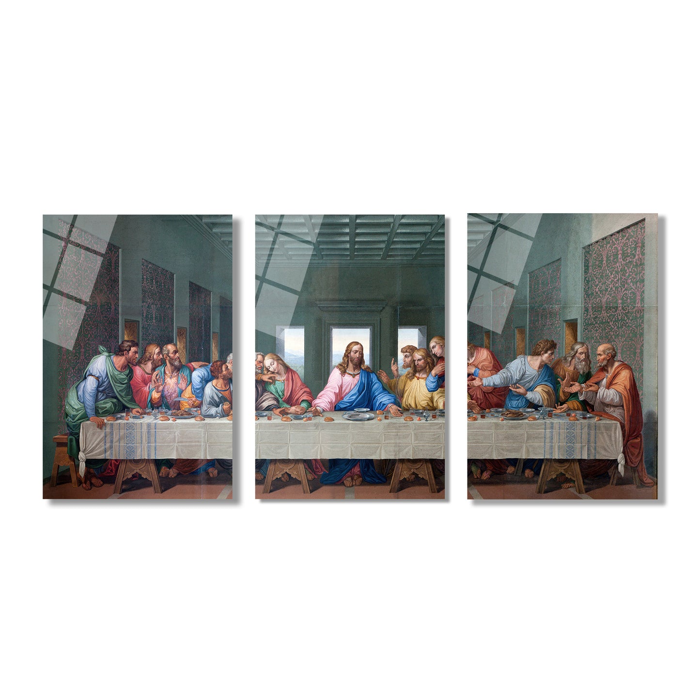 ÜÇLÜ DİKEY CAM TABLO SETİ - TT4073