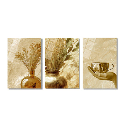 ÜÇLÜ DİKEY CAM TABLO SETİ - TT4127