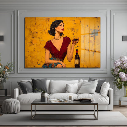 DEKORATİF YATAY CAM TABLO - TT3217