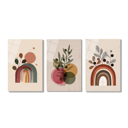 ÜÇLÜ DİKEY CAM TABLO SETİ - TT4136