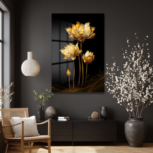 DEKORATİF DİKEY CAM TABLO - TT3349