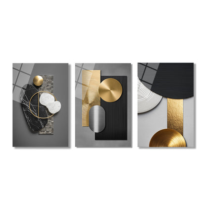 ÜÇLÜ DİKEY CAM TABLO SETİ - TT4146