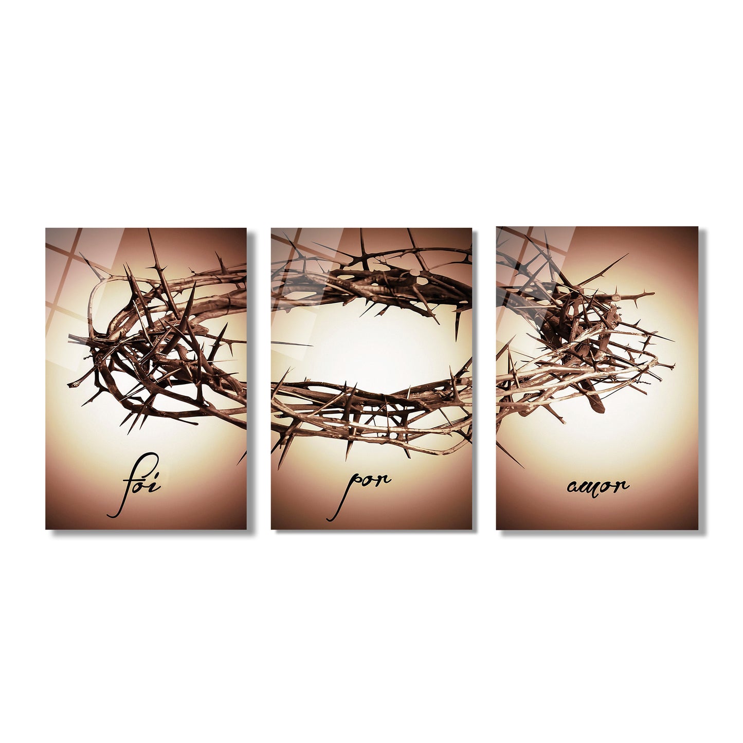 ÜÇLÜ DİKEY CAM TABLO SETİ - TT4075