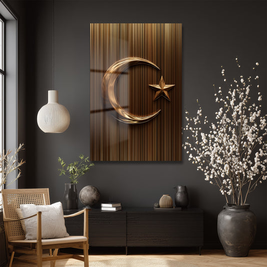 DEKORATİF DİKEY CAM TABLO - TT3286