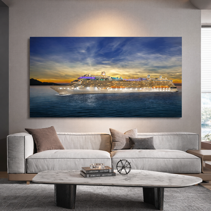 DEKORATİF YATAY CAM TABLO - TT3146