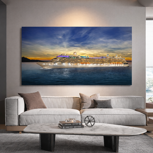 DEKORATİF YATAY CAM TABLO - TT3146