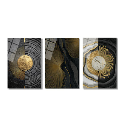 ÜÇLÜ DİKEY CAM TABLO SETİ - TT4161