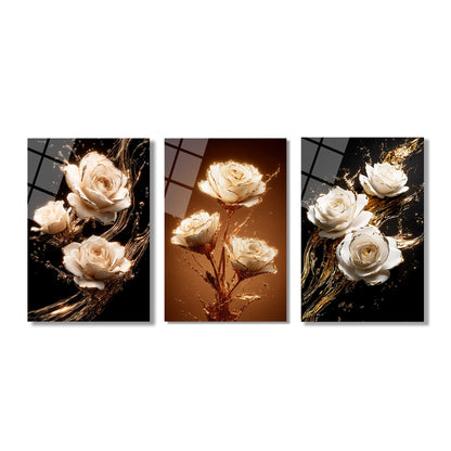 ÜÇLÜ DİKEY CAM TABLO SETİ - TT4163