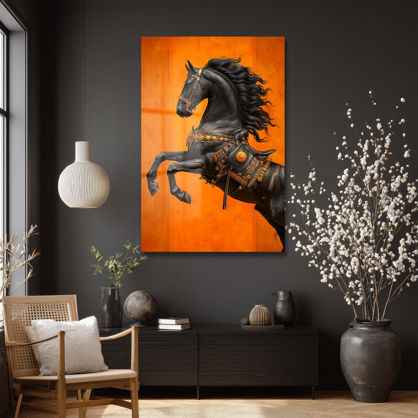 DEKORATİF DİKEY CAM TABLO - TT3412