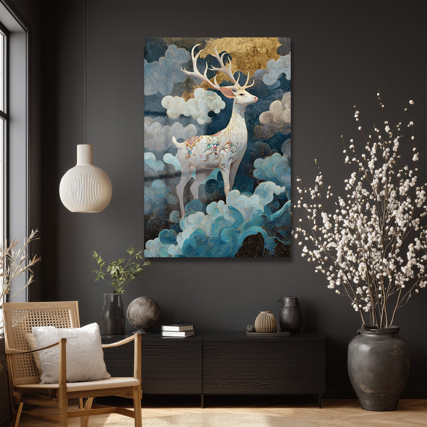 DEKORATİF DİKEY CAM TABLO - TT3431