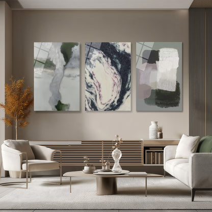 ÜÇLÜ DİKEY CAM TABLO SETİ - TT4132