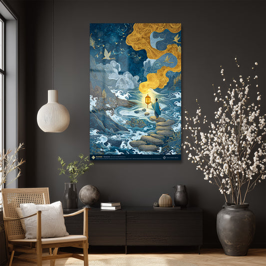 DEKORATİF DİKEY CAM TABLO - TT3492