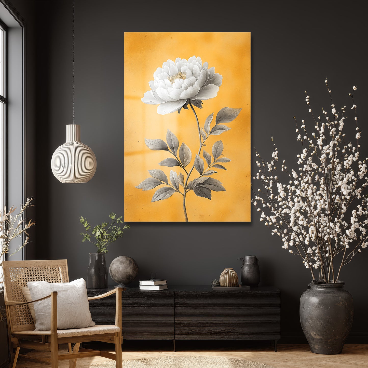 DEKORATİF DİKEY CAM TABLO - TT3423