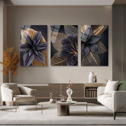 ÜÇLÜ DİKEY CAM TABLO SETİ - TT4081