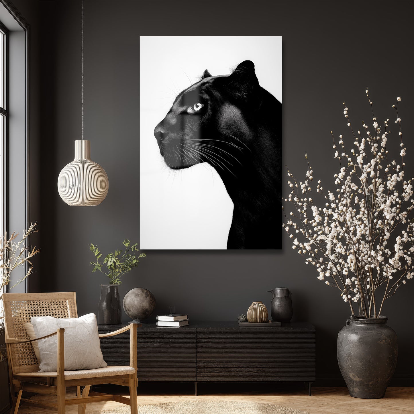 DEKORATİF DİKEY CAM TABLO - TT3425