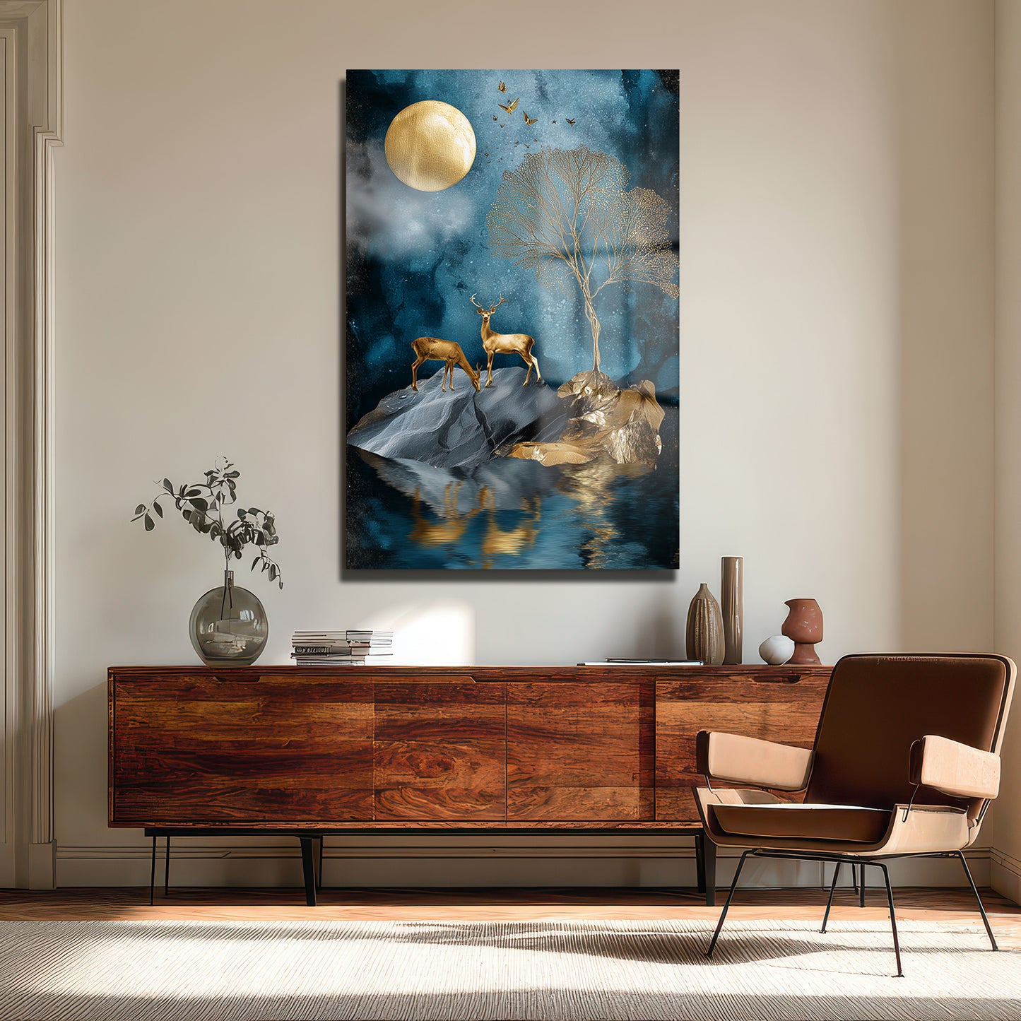 DEKORATİF DİKEY CAM TABLO - TT3427