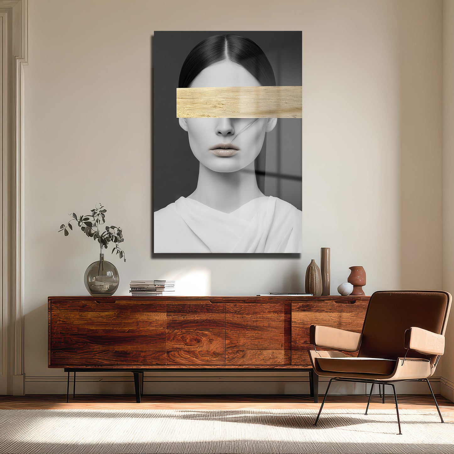 DEKORATİF DİKEY CAM TABLO - TT3357