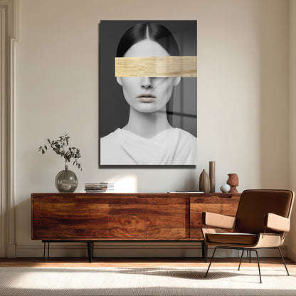 DEKORATİF DİKEY CAM TABLO - TT3357