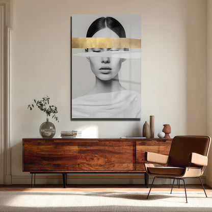 DEKORATİF DİKEY CAM TABLO - TT3358