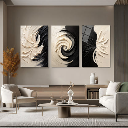 ÜÇLÜ DİKEY CAM TABLO SETİ - TT4148