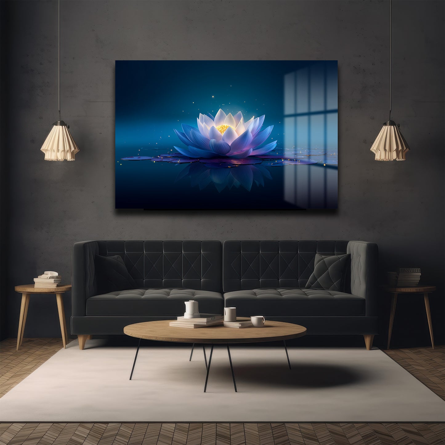 DEKORATİF YATAY CAM TABLO - TT3178