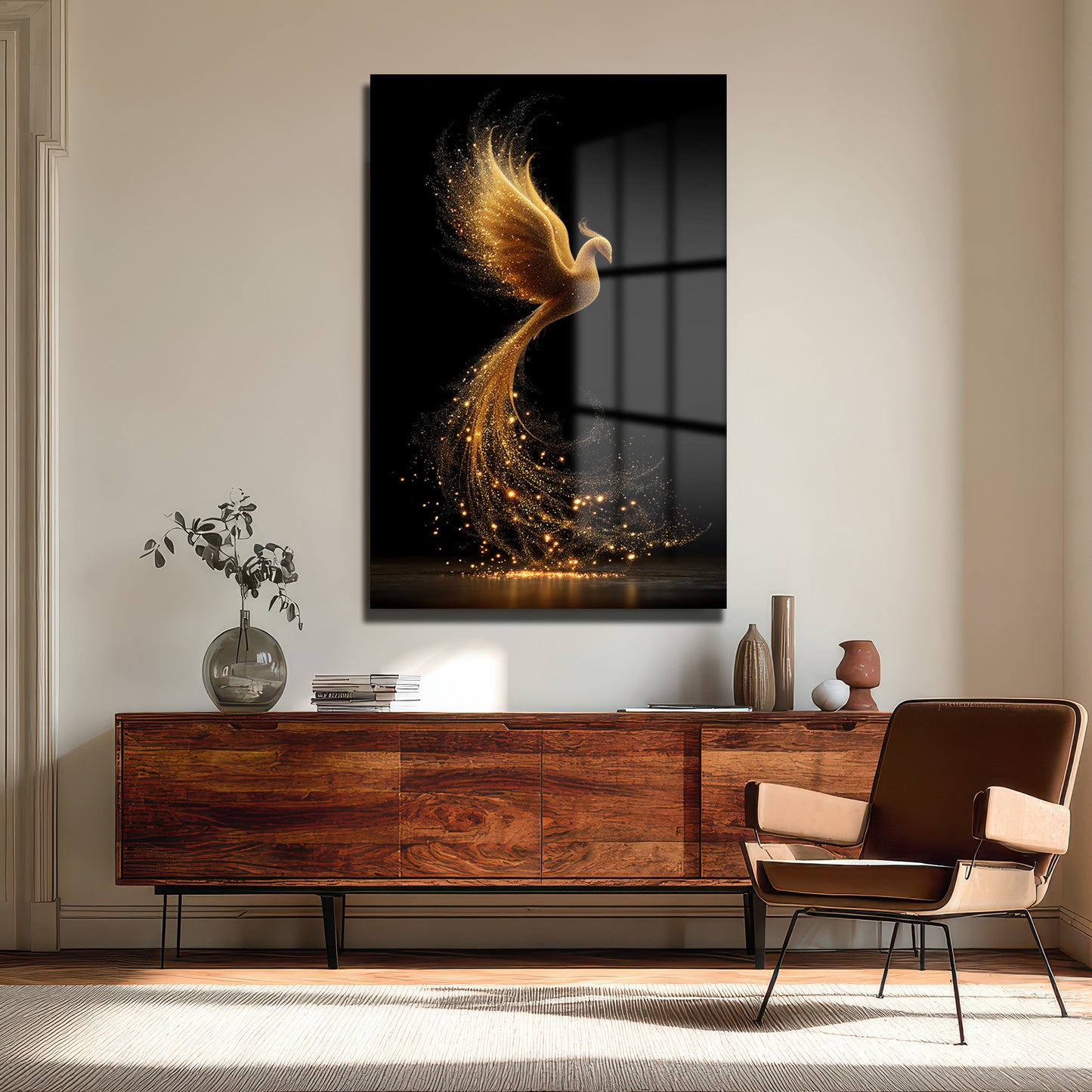 DEKORATİF DİKEY CAM TABLO - TT3363