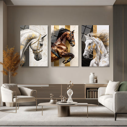 ÜÇLÜ DİKEY CAM TABLO SETİ - TT4151