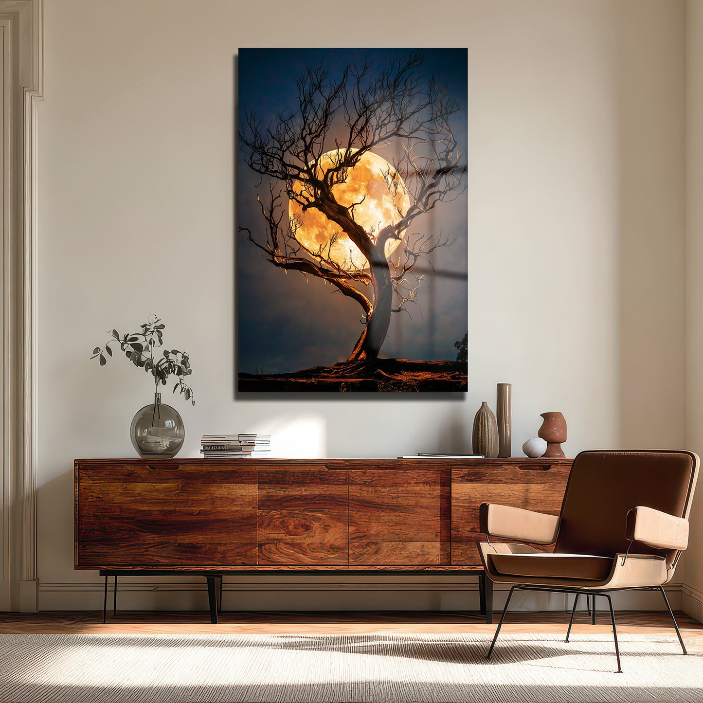 DEKORATİF DİKEY CAM TABLO - TT3365