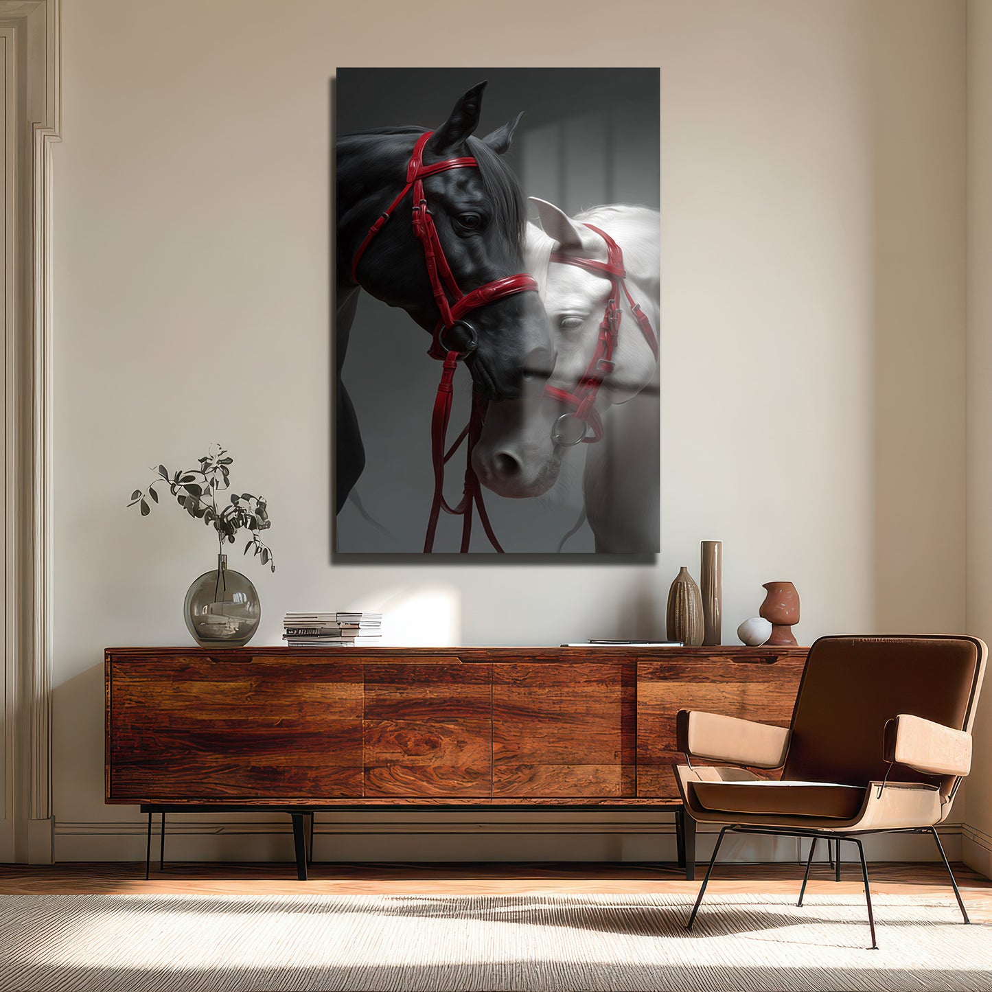 DEKORATİF DİKEY CAM TABLO - TT3436