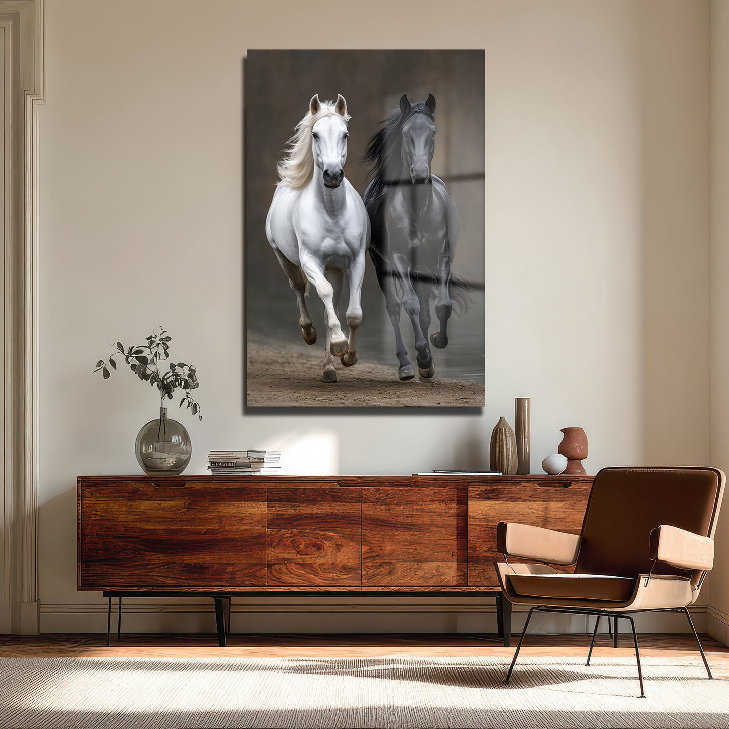 DEKORATİF DİKEY CAM TABLO - TT3366