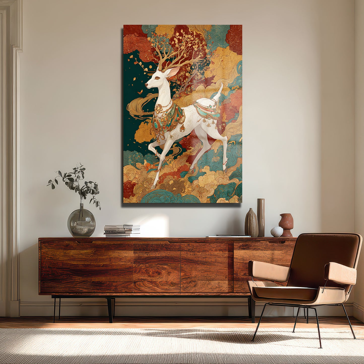 DEKORATİF DİKEY CAM TABLO - TT3437