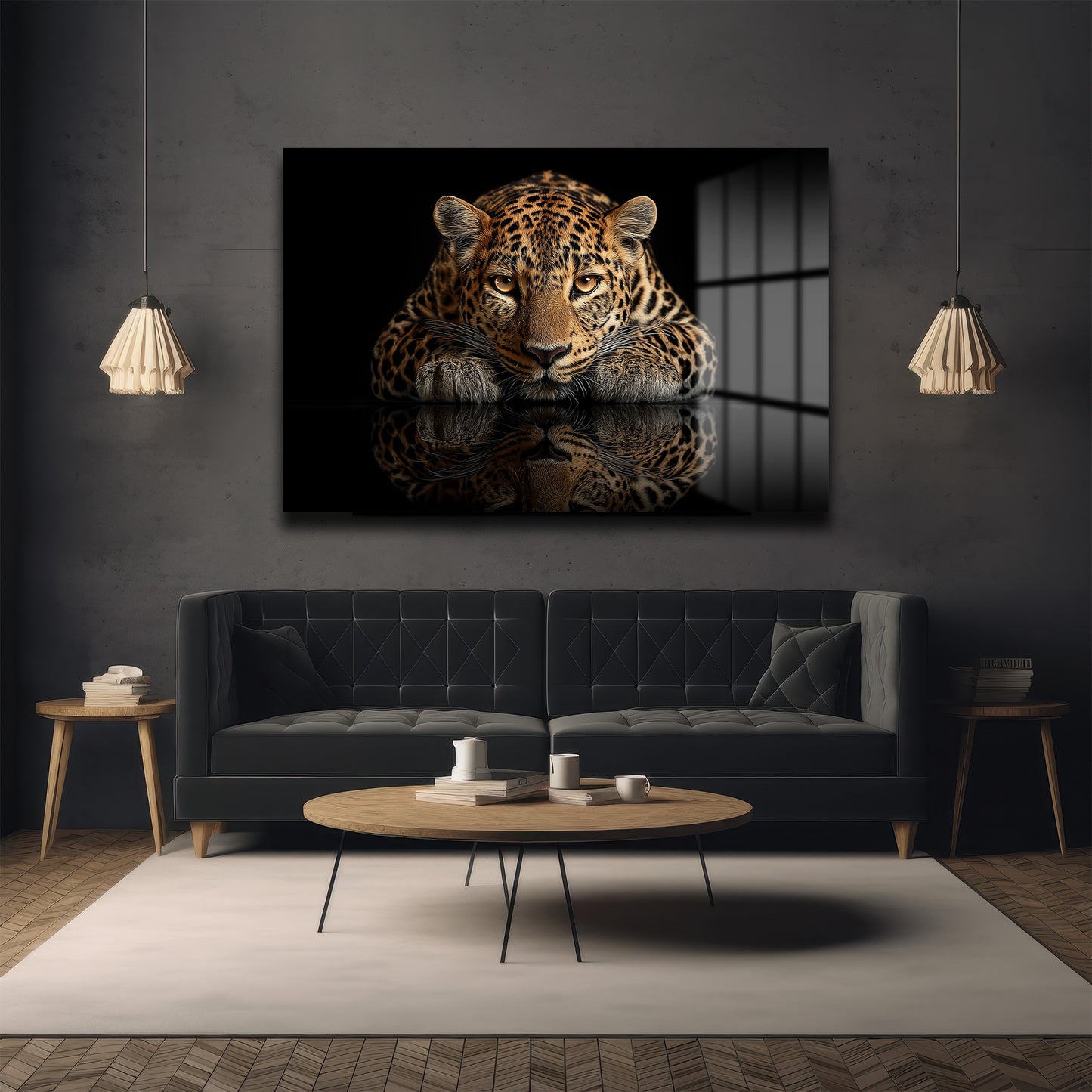 DEKORATİF YATAY CAM TABLO - TT3182