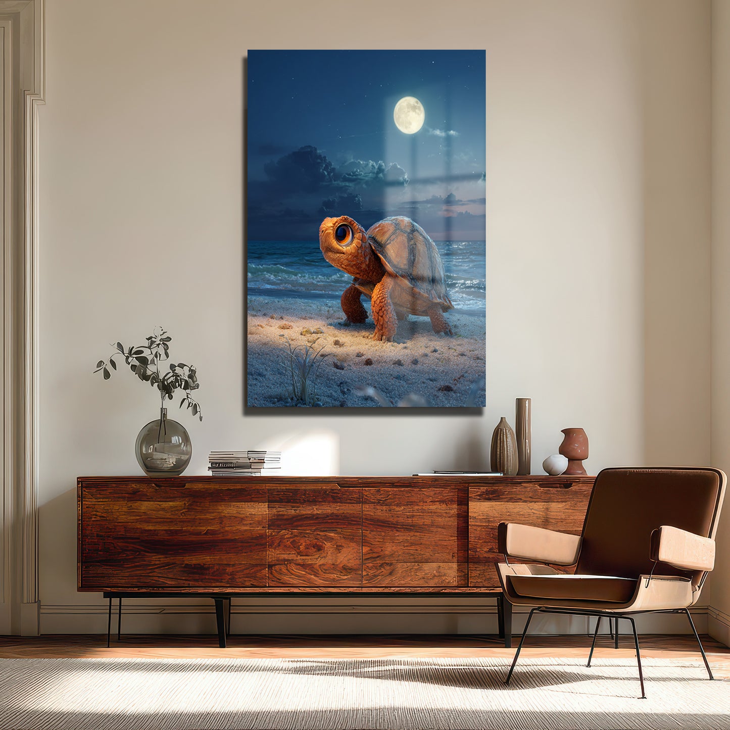 DEKORATİF DİKEY CAM TABLO - TT3438