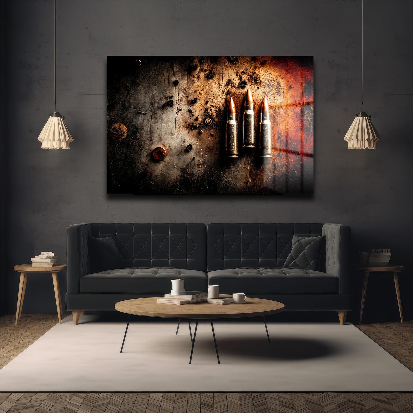 DEKORATİF YATAY CAM TABLO - TT3149