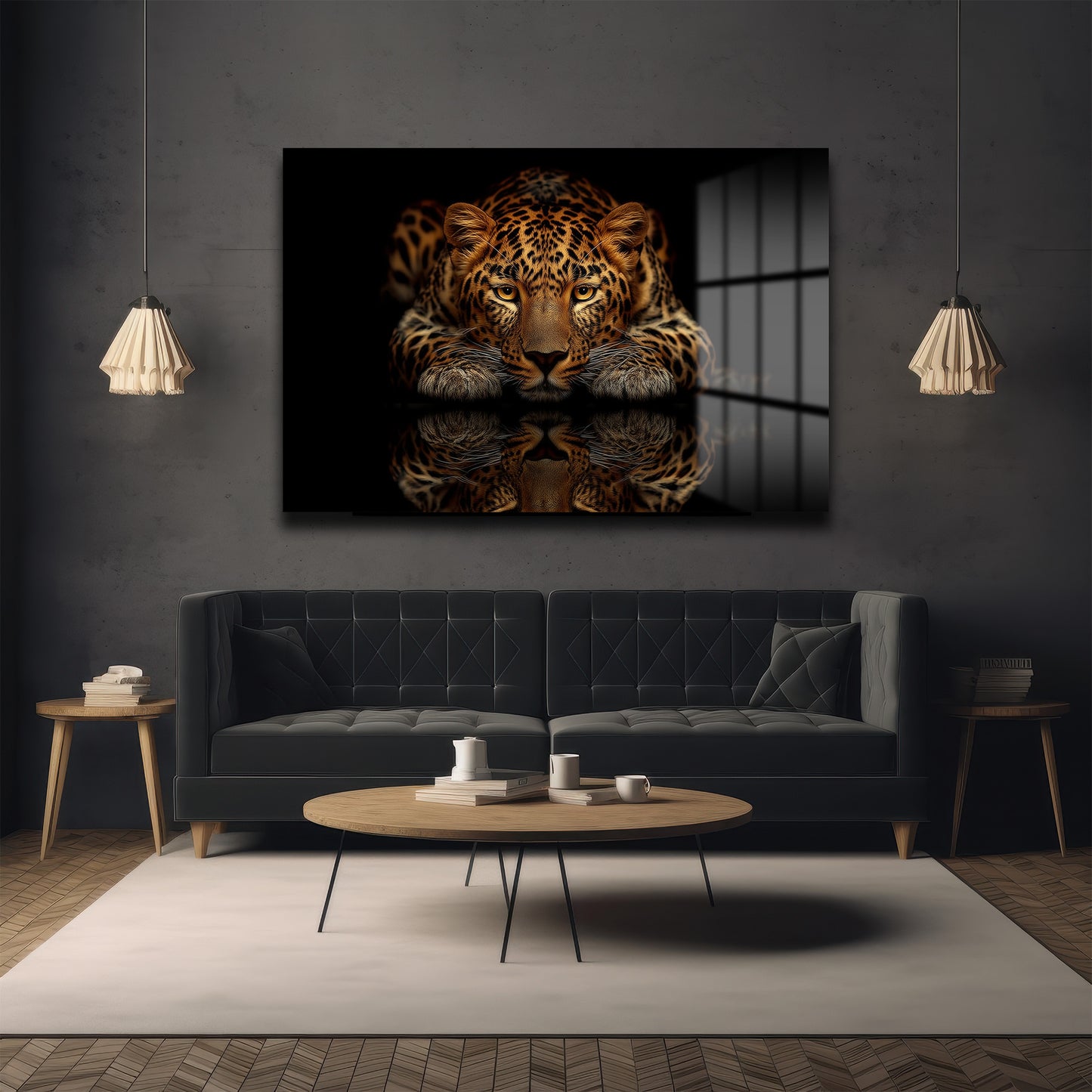 DEKORATİF YATAY CAM TABLO - TT3183