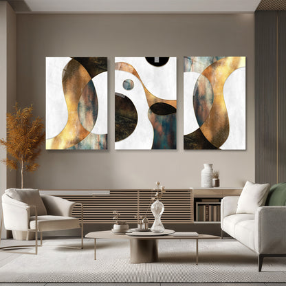 ÜÇLÜ DİKEY CAM TABLO SETİ - TT4076