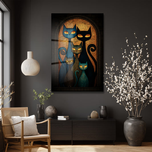 DEKORATİF DİKEY CAM TABLO - TT3302