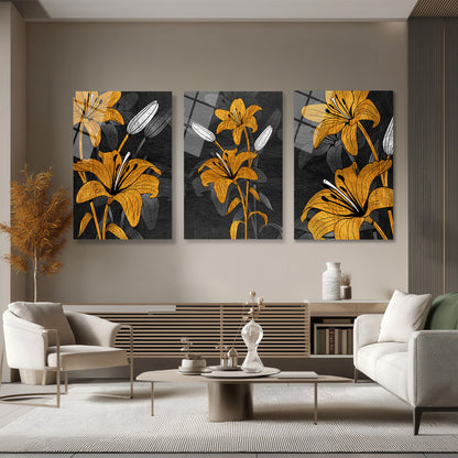 ÜÇLÜ DİKEY CAM TABLO SETİ - TT4083