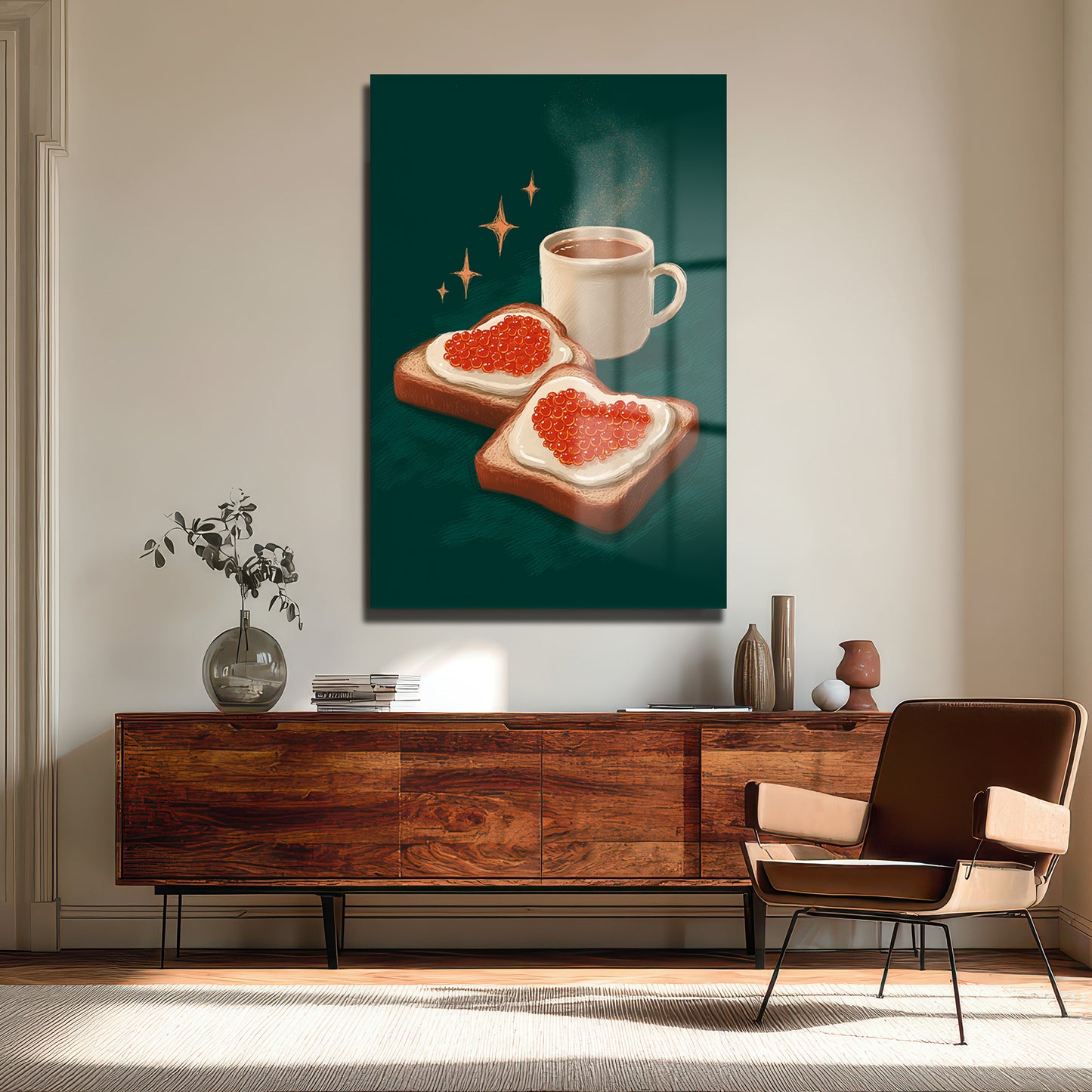 DEKORATİF DİKEY CAM TABLO - TT3325